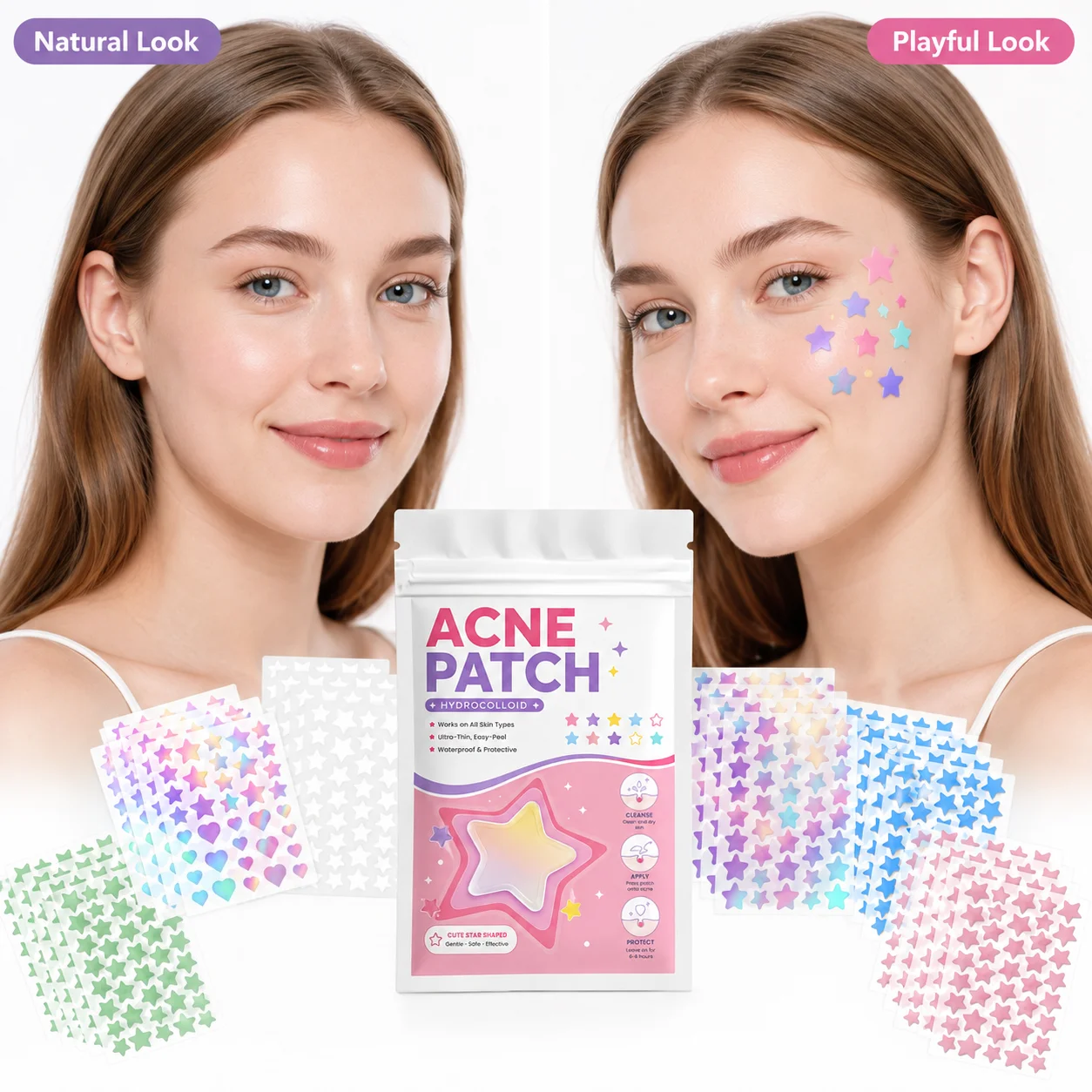 944 قطعة من لصقات النجوم الملو - مراجعة Hydrocolloid Pimple Patch وسعره