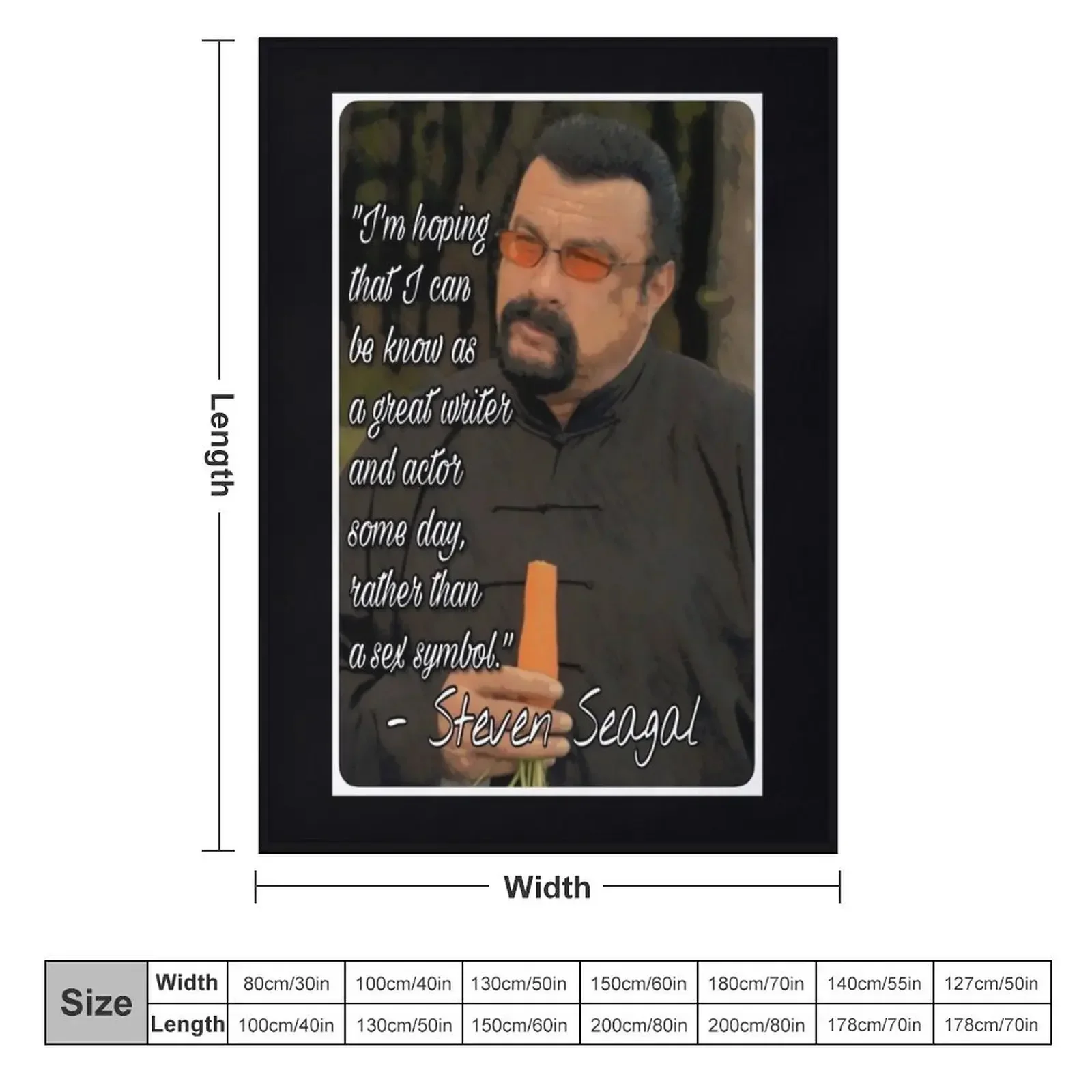 Steven Seagal Sex Symbol Throw Blanket For Sofa Thin decorative Plaid on the sofa Custom Blankets