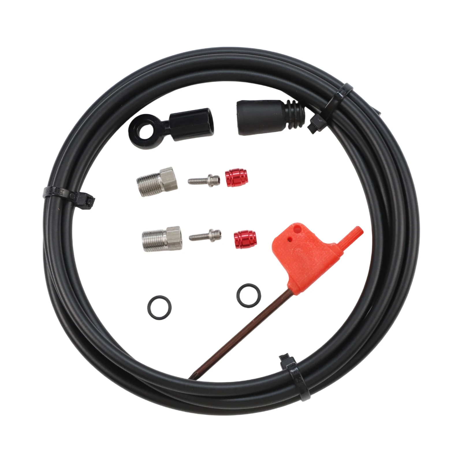 Bicycle Brake Installation Tool 2000mm Brake Hose High Pressure Hose Includes T8 Wrench Accurate Size Easy Installation