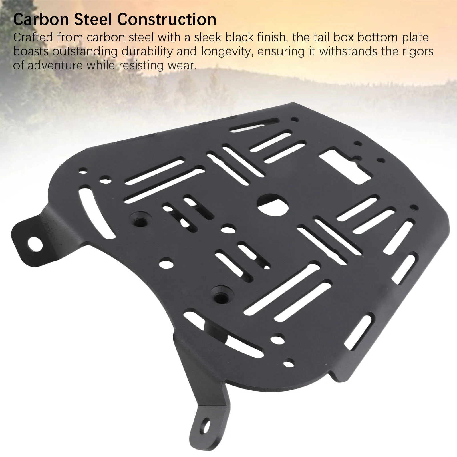 دراجة نارية مربع خلفي أسفل قاعدة لوحة الكربون الصلب القابلة للإزالة الخلفية رف أمتعة تصاعد لوحة استبدال ل ZONTES 368G