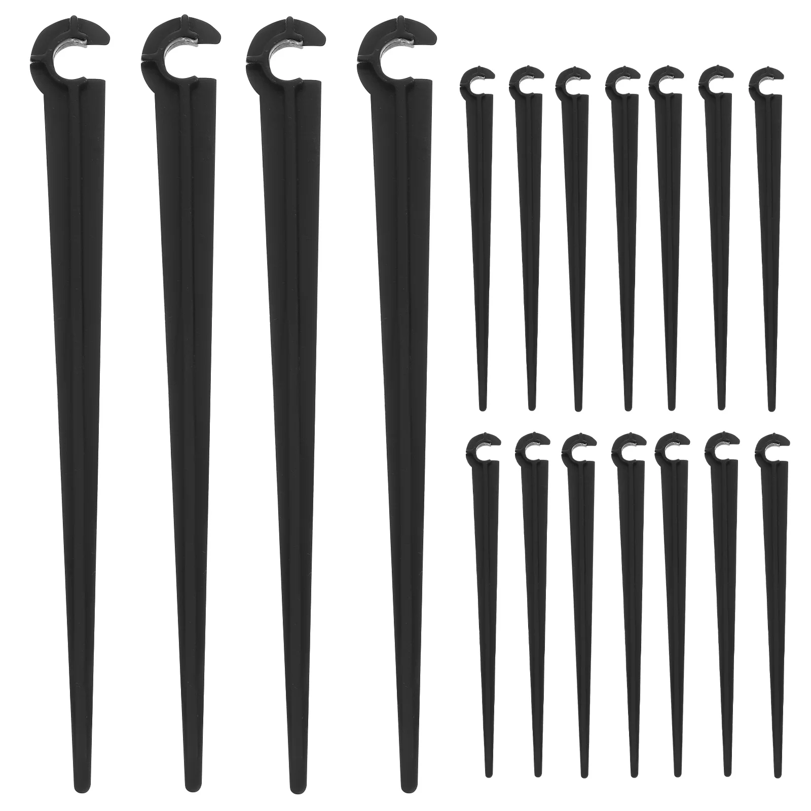 

50pcs Drip Irrigation Stakes Ground Insert Rod Support Fixing Tools Garden Hose Bracket Watering Pole Stable Durable Abs Humid