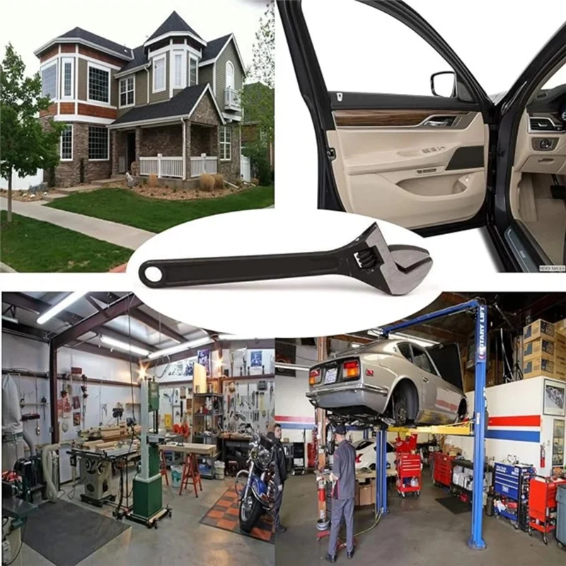 

【Декор своими руками】Большой 10-дюймовый разводной гаечный ключ Профессиональный ручной ключ с отверстием [30 мм] Прецизионный разводной ключ