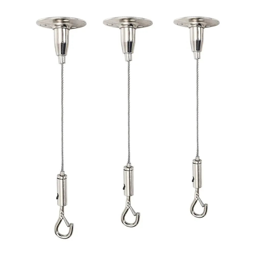 New Stainless Steel Wire Rope Adjustable With Locking Suspension Lanyard Lighting Hanging Wire
