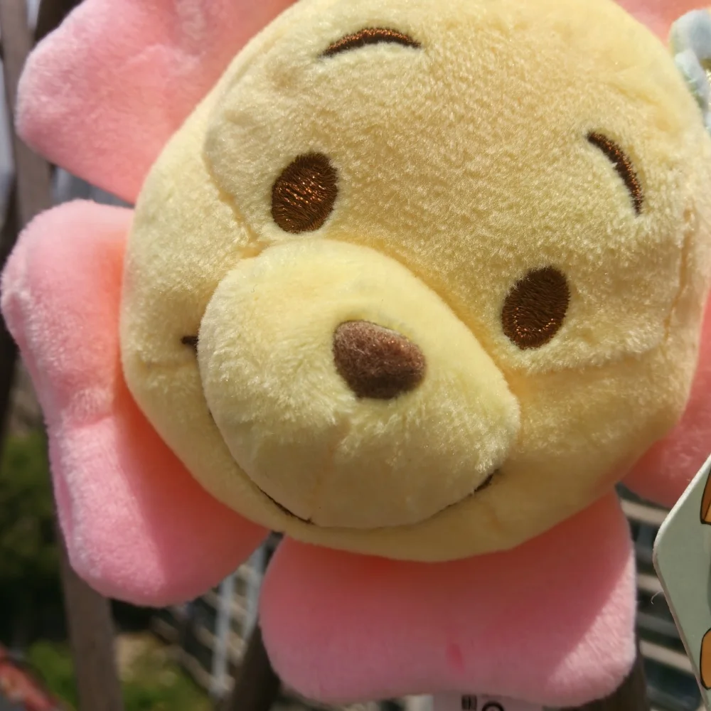 Disney Winnie Pooh Kawaii Bear Plush Keychain for Women Bag Pendant Cute Plush Stuffed Toys Backpack Decorate Birthday Gifts