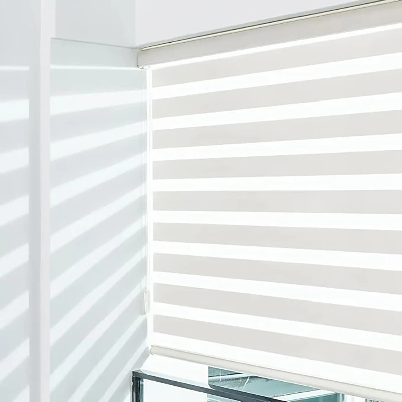 

Custom Made Luxury Motorized Window Blinds Blackout Zebra Blinds Shades Day and Night Roller Blinds for Windows