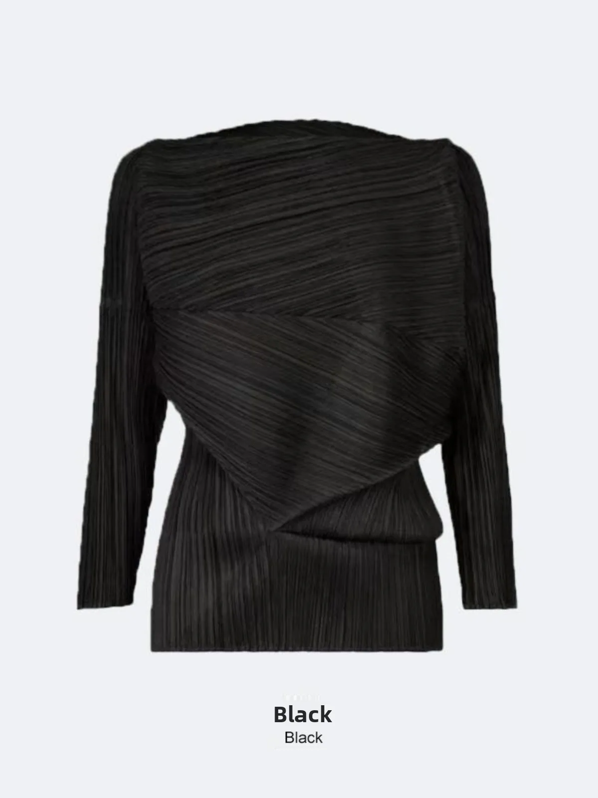 قميص نسائي بأكمام طويلة، تصميم فضفاض غير رسمي مع طيات، ملابس خارجية فاخرة متعددة الاستخدامات غير متماثلة، موديل JK482 من أليا...