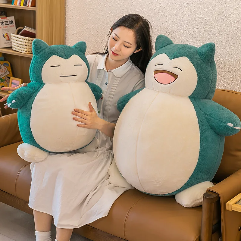 

30/45/60CM Big Size Pokémon Cute Snorlax Plush Toy Cartoon Anime Plushies Peluche Home Decor Sleeping Pillow Children Toy Gift