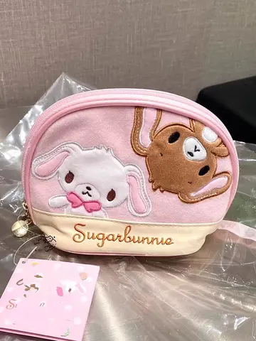Kawaii Sugarbunnies Shell Storage Bag Niche Makeup Bag Cute And Sweet Japanese Girl Zipper Portable Stationery Storage Wash Bag