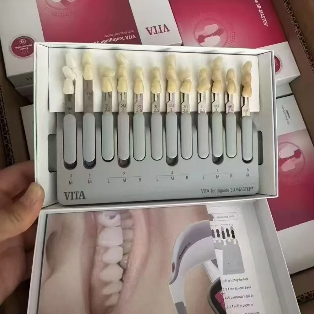 4 Models VITA Toothguide Dental Shade Guide 3D Master Bleach Porcelain Comparator VITAPAN Classical Tooth Whitening Comparator view 3