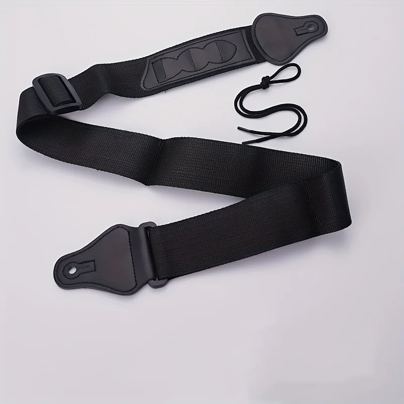 2PCS/1pc Durable Nylon Woven Adjustable Guitar Strap with Comfortable Back Support And Built-In Pick Pocket for Ultimate Playing Convenience - Fits All String Instruments