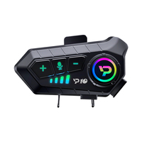 Y10 Motorcycle Helmet Bluetooth Headset Waterproof Wireless Hands-free Earphone 2000Mah Super Long Standby Moto Headphone