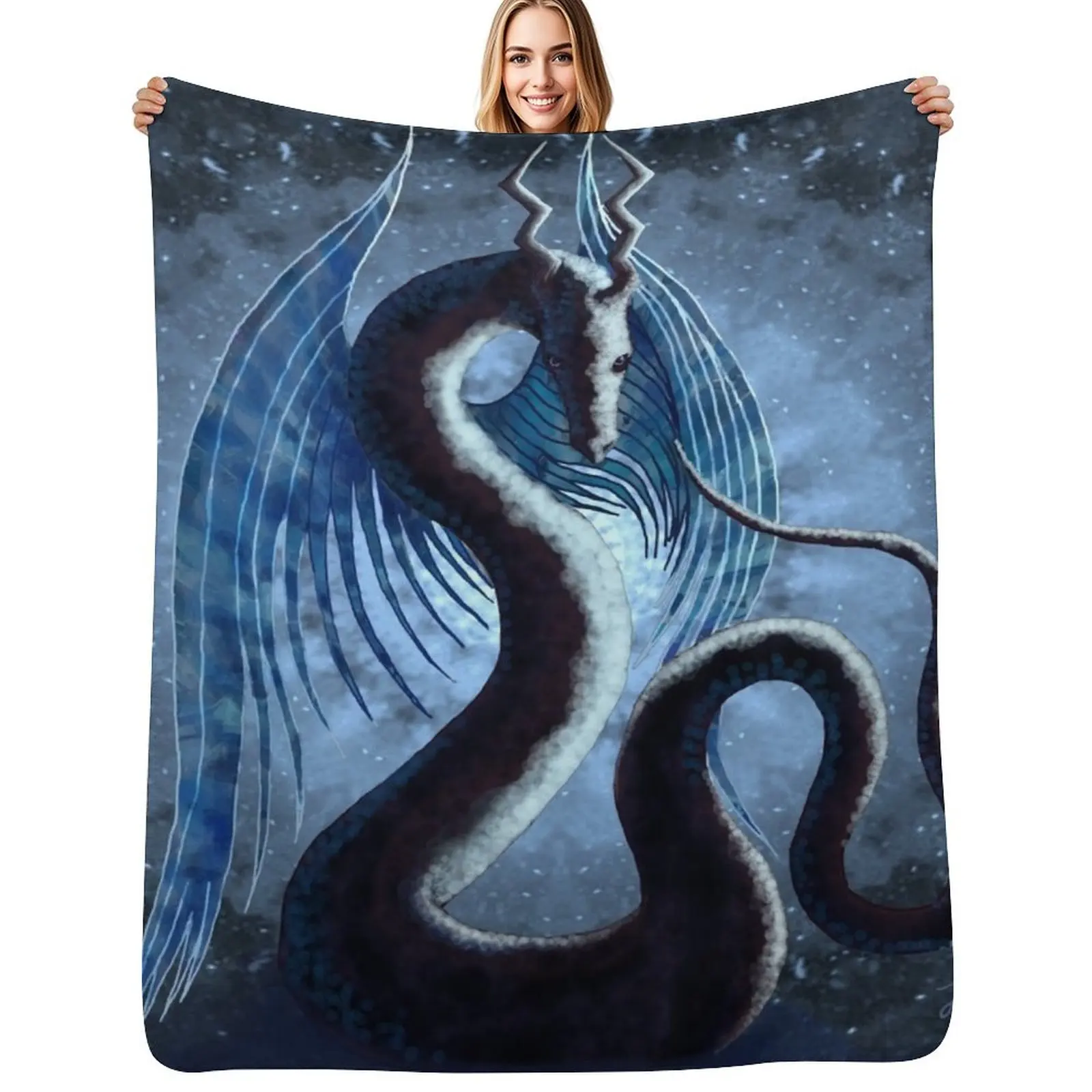 Divine Beast Throw Blanket Soft Solid Color Blanket for Couch Bed