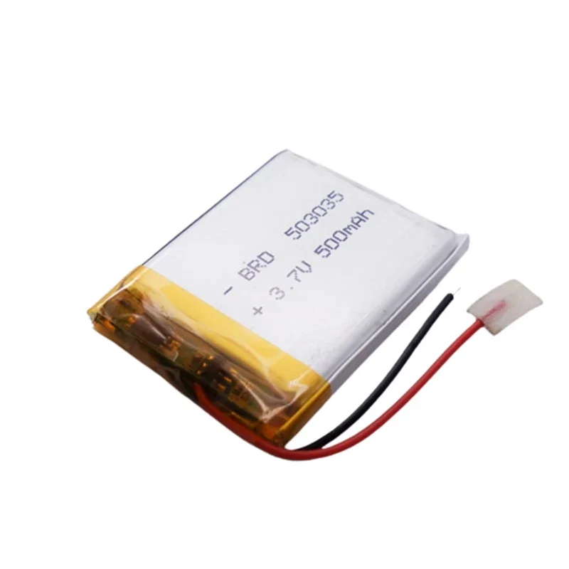 503035 500mAh 3.7V LiPo Lithium Polymer Rechargeable Replacement Battery Cell for DVD GPS Navigation Systems and Devices