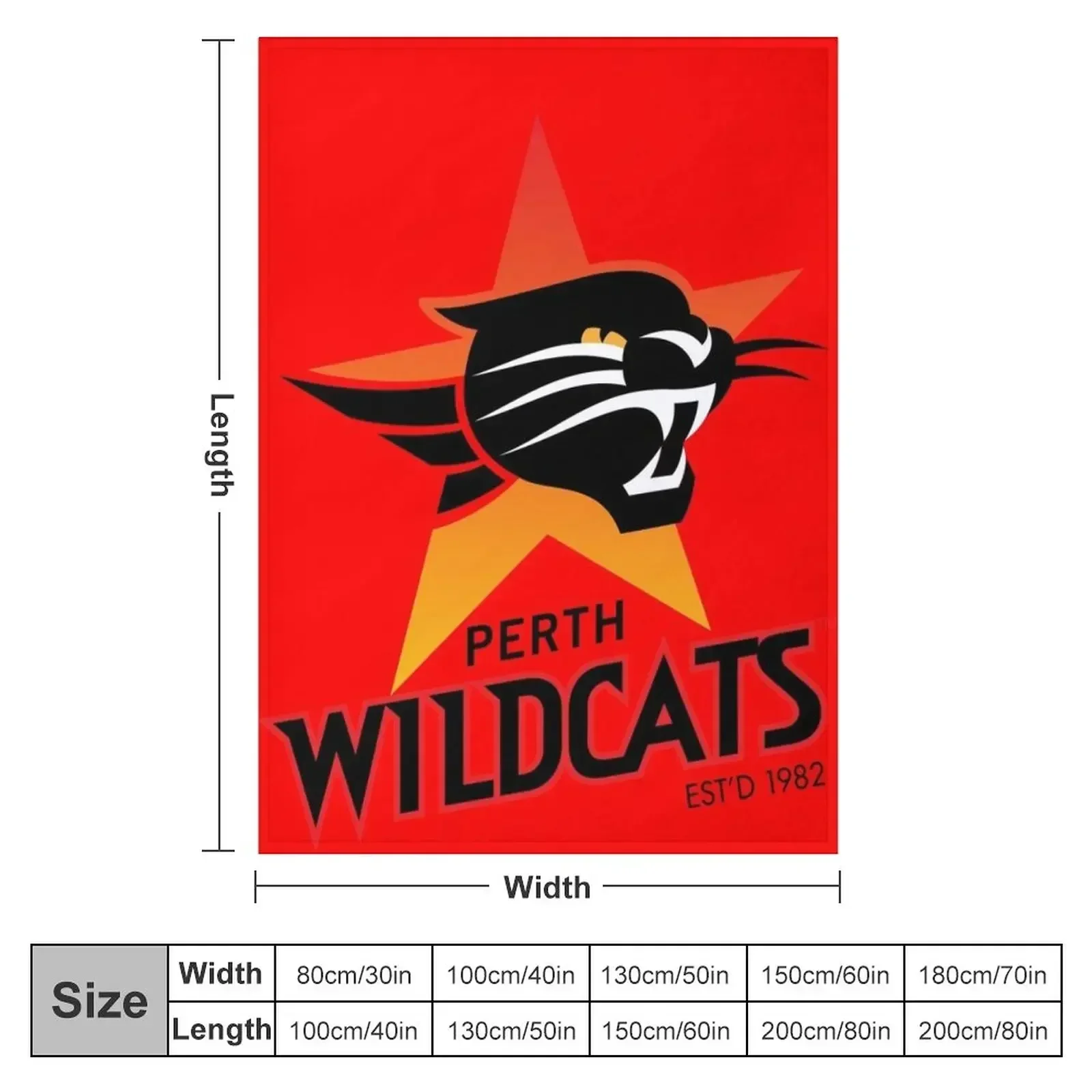 The Perth Wildcats Throw Blanket Decorative Beds Blankets Sofas Of Decoration anime Blankets