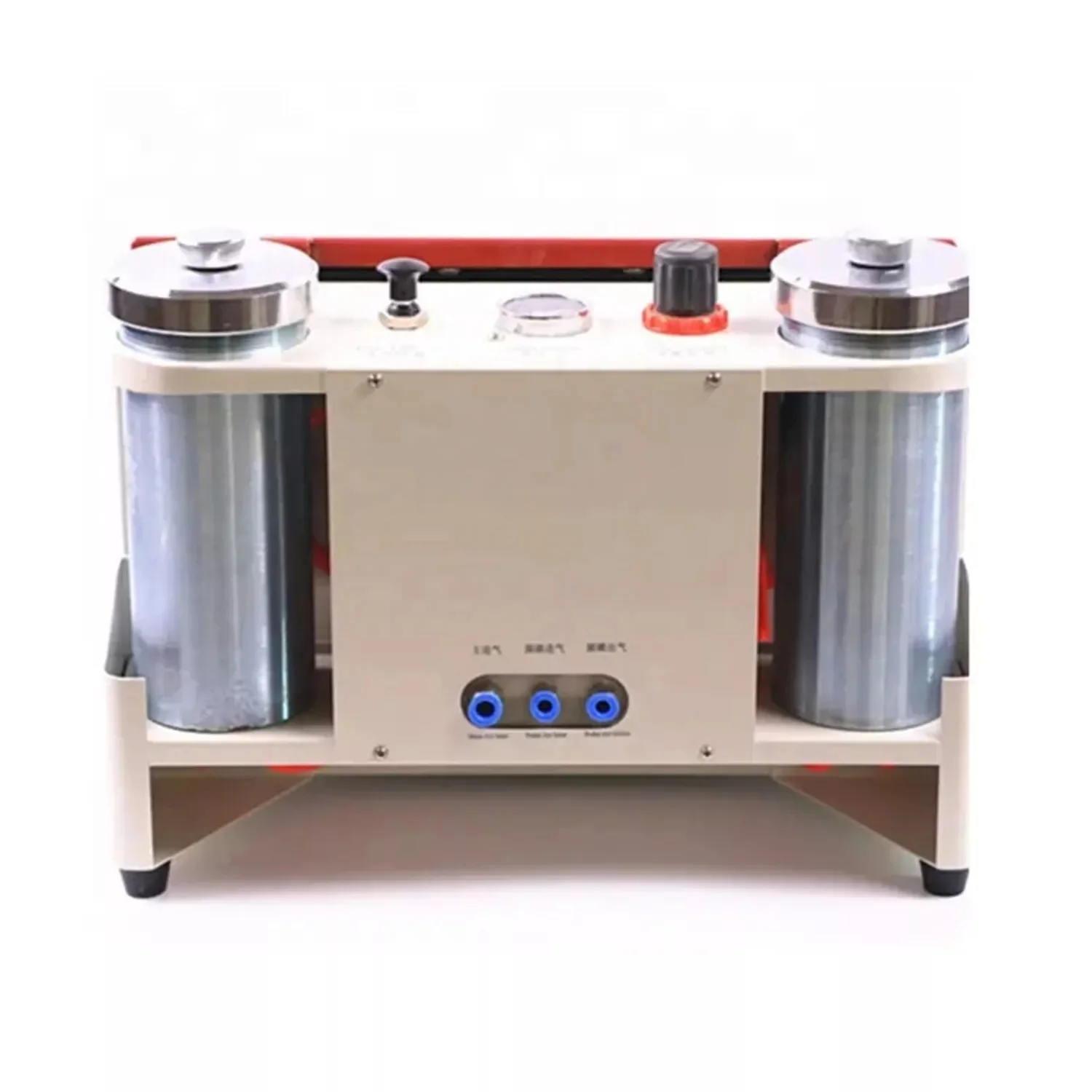 Dental Lab Sandblasting Machine with LED Light and Large Viewing Window Sandblasting Device with Foot Pedals