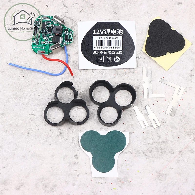 12V 3Cells 20A 18650 Rechargeable Lithium Battery Type-C Charging For Angle Grinder Electric Drill Screwdriver Spare Mak Batter