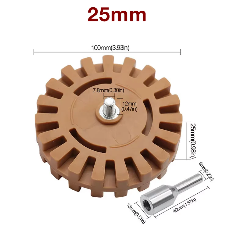 Pneumatic Rubber Removal Disc Rubber Removal Wheel Rubber Polishing Wheel Car Tire Polishing Wheel 4-inch Rubber Removal Wheel