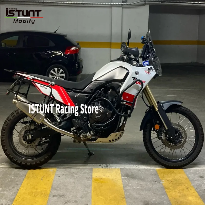 الانزلاق على لياماها Tenere700 Tenere 700 XTZ700 690 700 رالي الطبعة T7 T700 2019 - 2024 دراجة نارية العادم 50.8 مللي متر منتصف وصلة الأنابيب #2