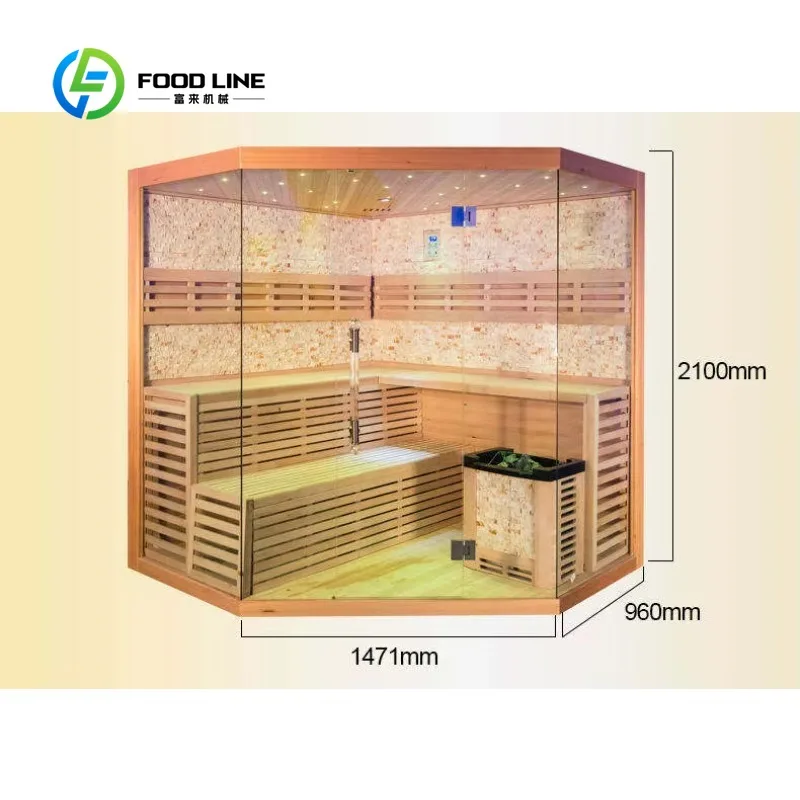 Customized Glass Sauna Room With Heater And LED Lighting For Modern Home Spa And Family Therapy Bulk Order Wholesale Offer