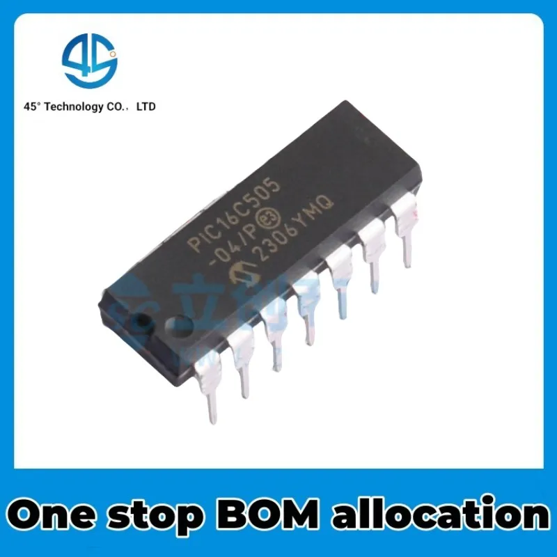 5PCS PIC16C505-04I/P PIC16C505-04/P DIP-14 Electronic Active Component Stock