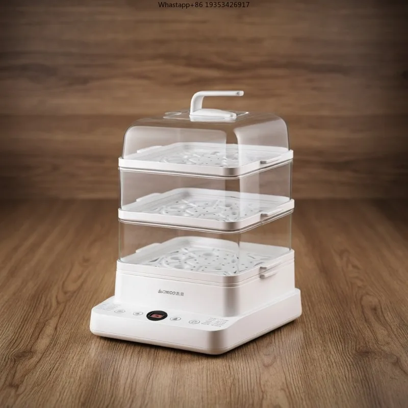 

Электрическая пароварка для дома, трехъярусная, многофункциональная, 24 л, большой емкости, разборная