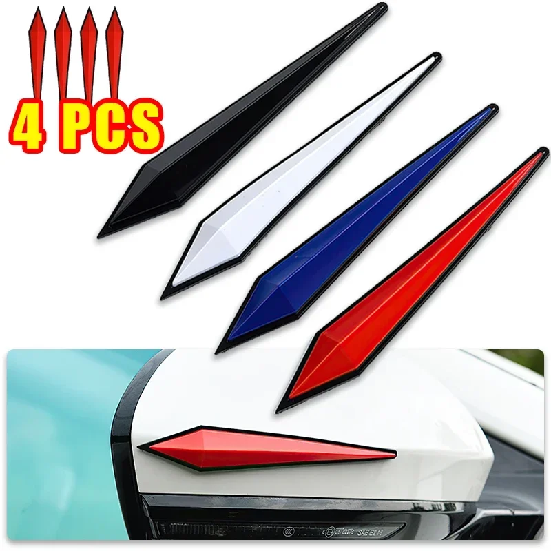 Kit 4 Peças: Adesivos Protetores Antirriscos para Carro, Faixas de Borracha para Proteção de Para-choques, Portas e Espelhos Retrovisores