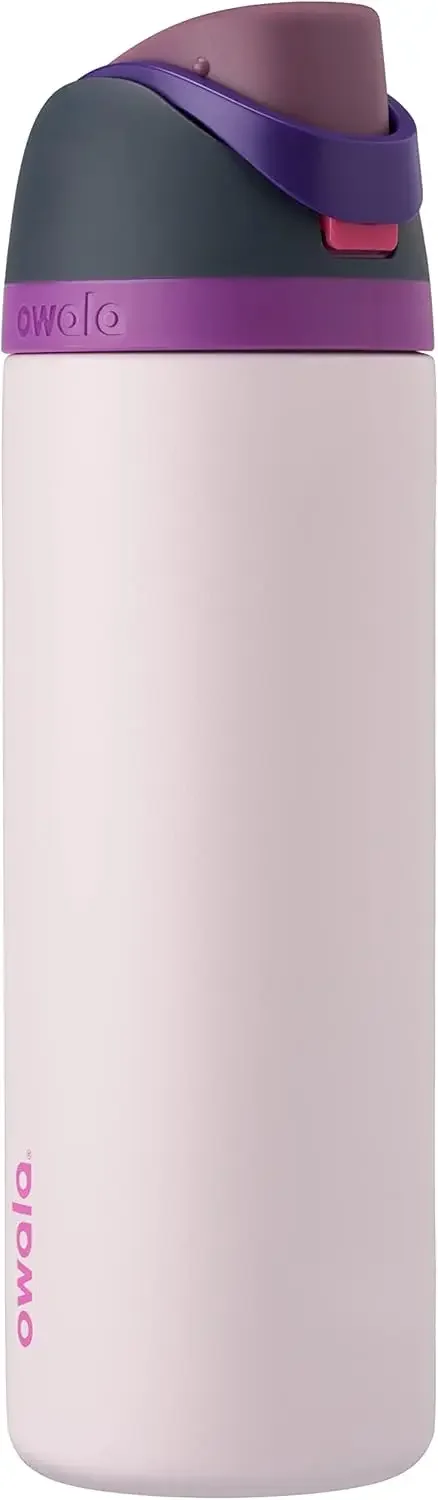 

FreeSip Insulated Stainless Steel Water Bottle with Straw for Sports and Travel, BPA-Free, 32oz, Dreamy Field