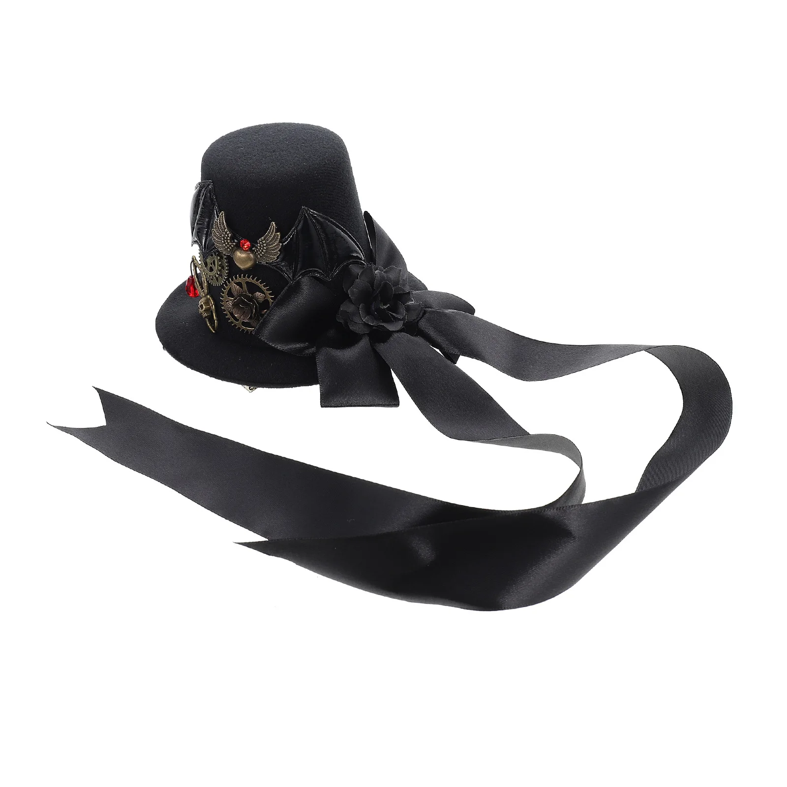 

Vintage Hairpin Punk Style Party Hat Headdress For Women Hat Headdress Festival Retro Goth Head Accessory