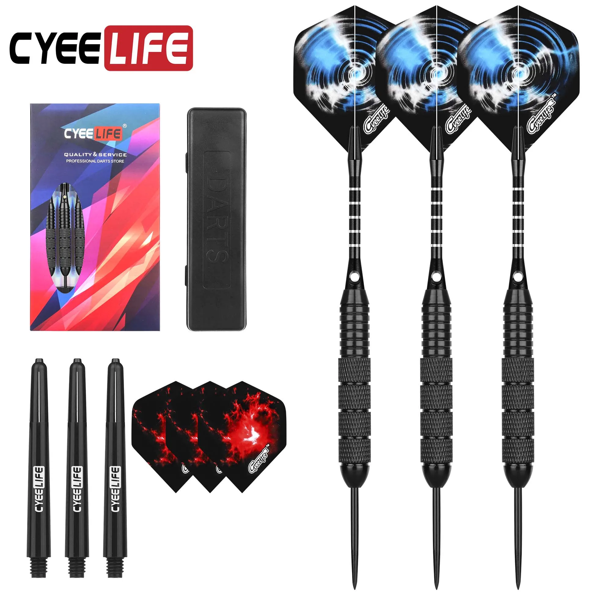 

CyeeLife-Hard Dart Steel Needle Practice Bar, устойчивый к падению на открытом воздухе, профессиональный флаерный костюм, 24 г