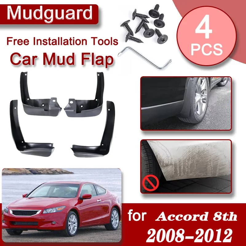 

Car Front Rear Mudguards For Honda Accord 8th 2008-2012 Cars Accessories Anti-scratch Fender Antifreeze Mudguard Splash Mudflaps