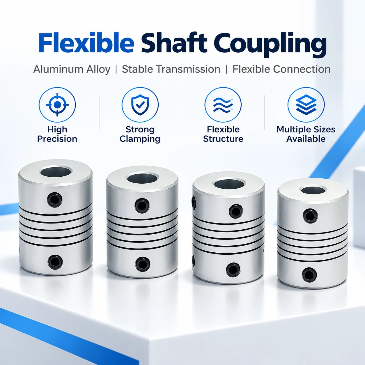 D19*L25 Aluminum Flexible Jaw Shaft Coupling 3/4/5/6/6.35/7/8/10mm CNC Stepper Motor Coupler for Encoder & Engraving Machine