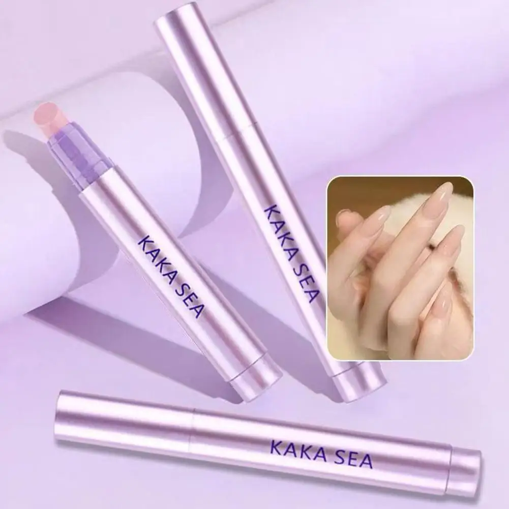 Penna per la cura delle unghie 3in1 Trattamento per cuticole Rinforzo per unghie Anti rottura Crespo per unghie sane Artificiale naturale portatile per O5S5