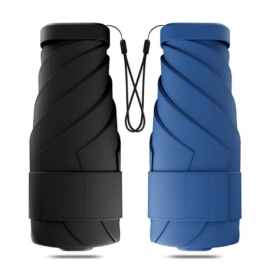 

Mini Travel Folding Umbrella UPF 50 Sun amp Rain Protection, Small Compact Lightweight Design Fits in Pocket or Bag, EcoFriendly