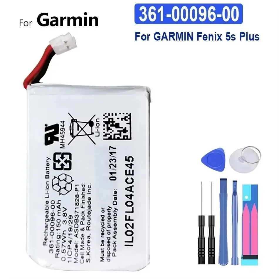 Battery 361-00096-00 361-00086-12 361-00086-11 361-00126-00 361-00097-00 150mAh-420mAh For GARMIN Fenix 6S 6X Pro 5 5S Plus