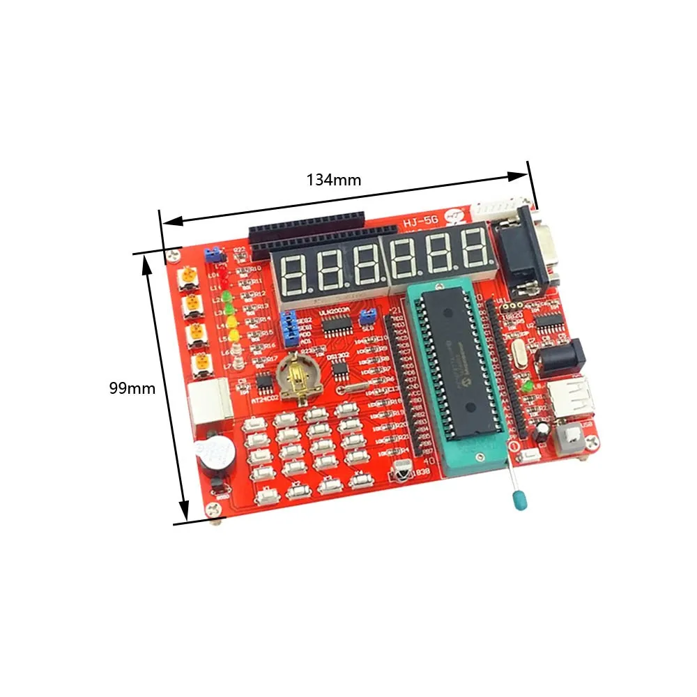 Development Learning Board PIC USB Programmable MCU Controller System Board Module PIC16F877A HJ-5G Experimental Platform