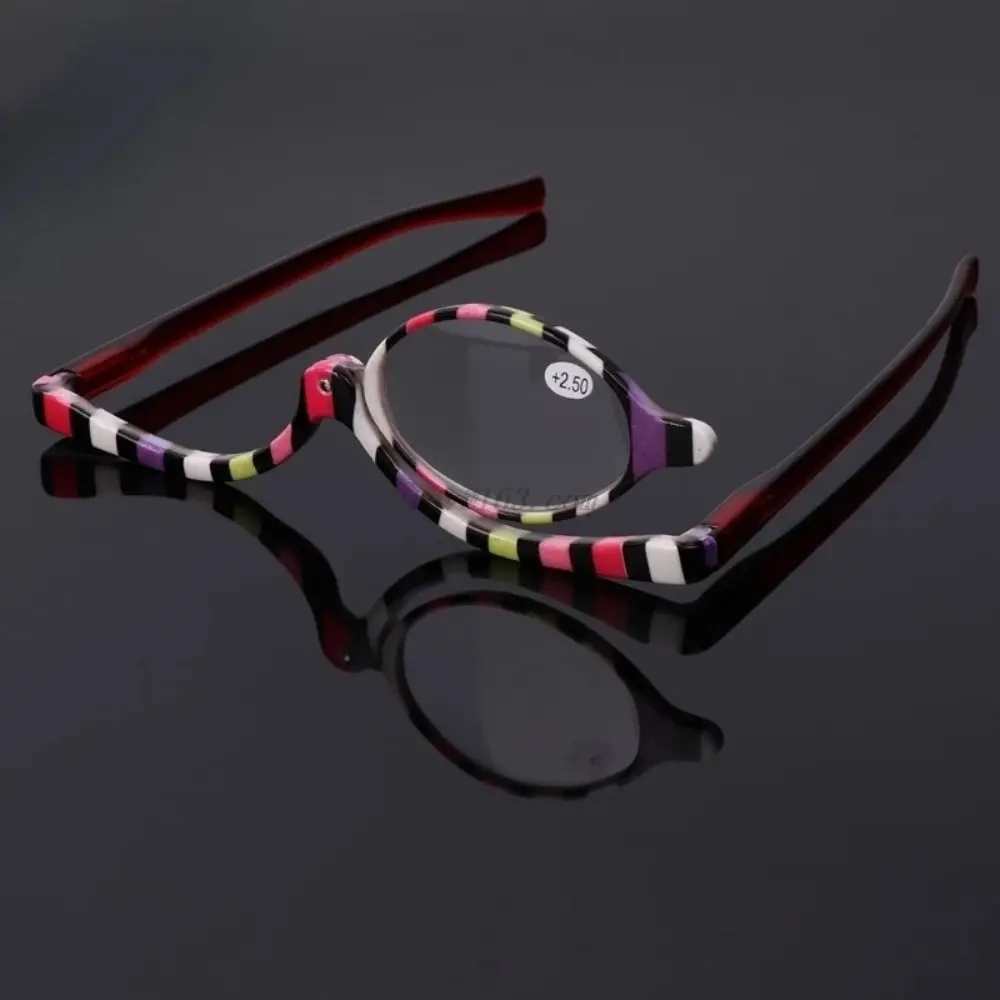 Woman Eyewear Vision Care Cosmetic Glasses Folding Eyeglasses Magnifying Glasses Rotating Makeup Reading Glasses