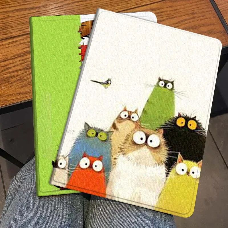 

Милый чехол с рисунком кота для Honor Pad 8 V8 9 GT MagicPad 13 3 2 Tab MatePad Pro Air 12 X 12.6, складной чехол для планшета, подарок