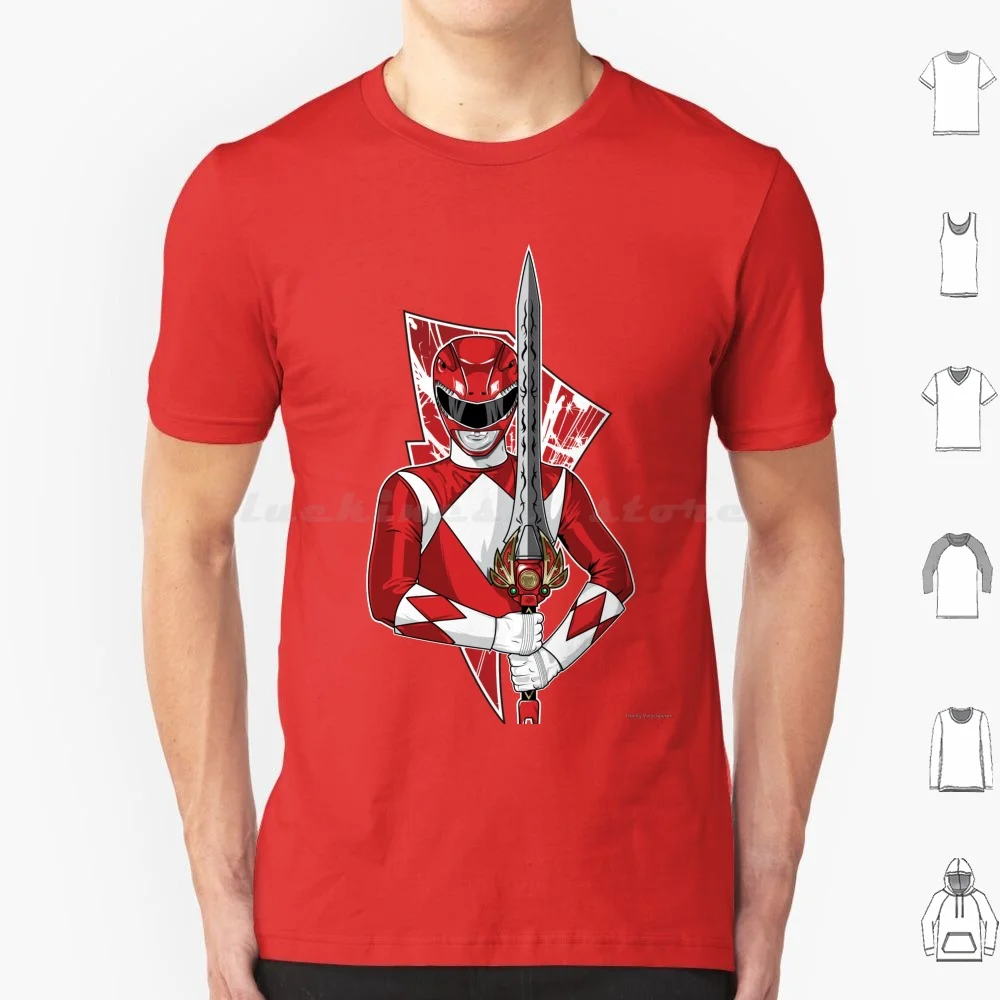 Red Tyrano T Shirt 6xl Cotton Cool Tee Mmpr Red Tyrannosaurus Zord White Tiger Jason Tyrano