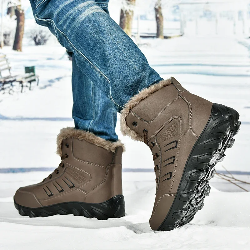 buty męskie 2024 Nowe kapcie zimowe Ciepłe męskie buty Wodoodporne antypoślizgowe pluszowe trampki Męskie tenisówki Buty Męskie trampki Zimowe