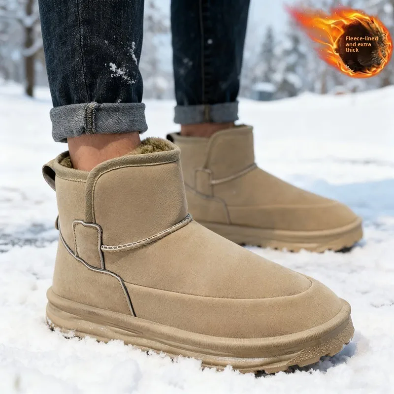 

New Autumn Winter High Top Warm Cotton Shoes Fashion Snow Boots Waterproof Slip Resistant Casual Outdoor Boots
