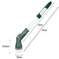 Cordless Electric Cleaning Brush With 4 Replaceable Heads Auto Floor Home Scrubber Window Bathroom Tile Cleaner Rotate Tool Spin