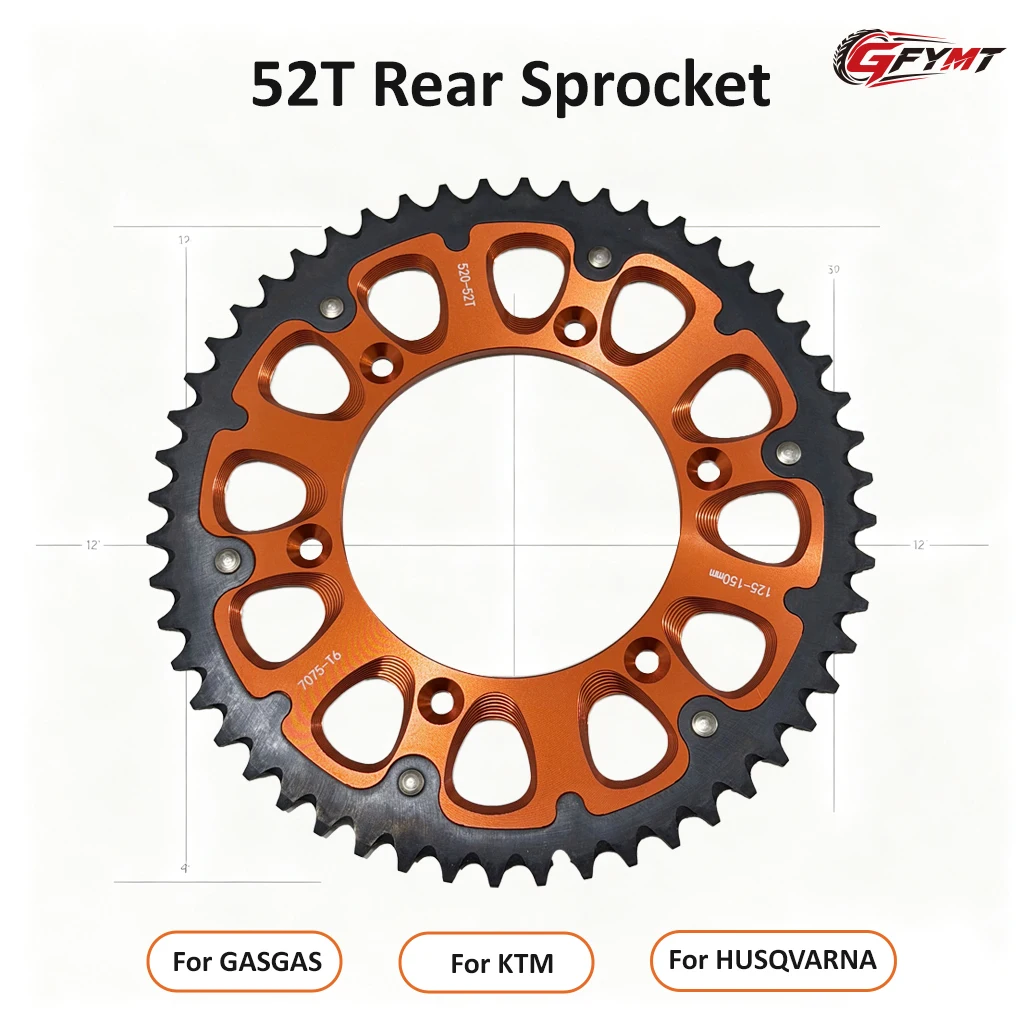 For KTM HUSQVARNA GASGAS HJ250H Universal 52T chain retention After sprocket anti chain off prevent chain derailment Accessories