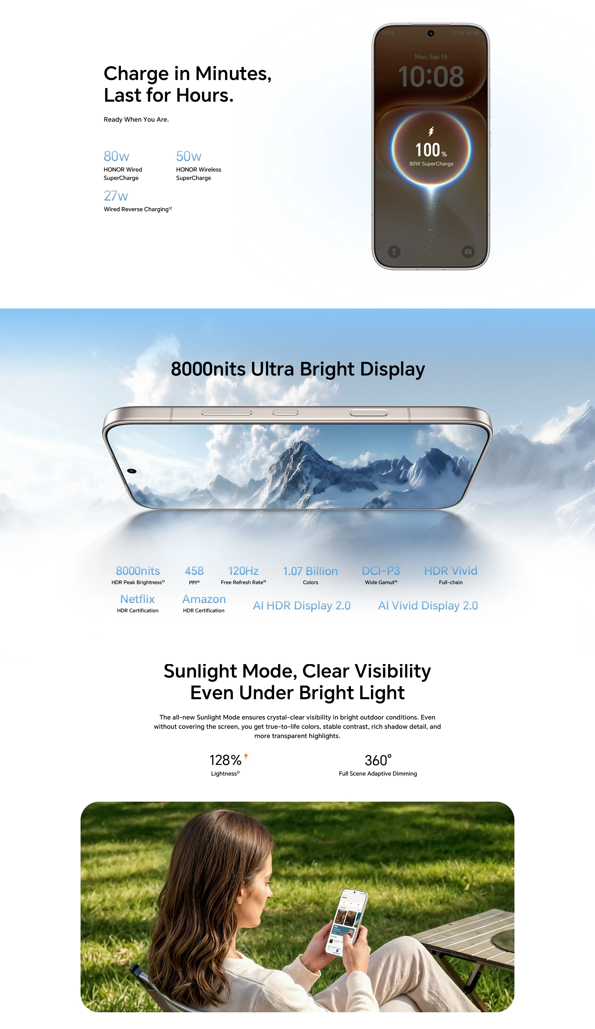 Honor 600 Pro Hong Kong Version Snapdragon® 8 Elite 200MP Rear Camera 80W SuperCharge 50W Wireless IP68/IP69 Water Proof