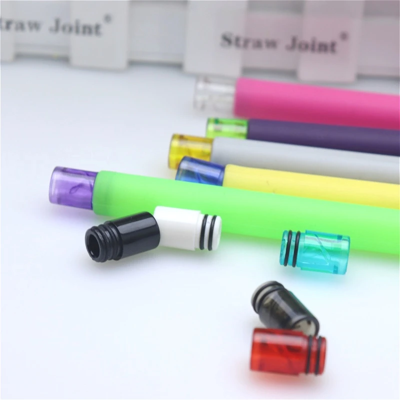 1 قطعة المعبرة 510 دوامة قطارة بلاستيكية القش المشتركة