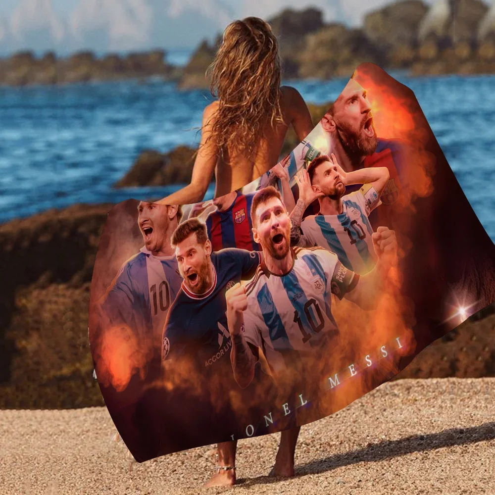 Football Superstar M-Messis Towel Microfiber Beach Towel Absorbent Quick dry Soft Yoga Swimming Resort Mountain Climbing Towel