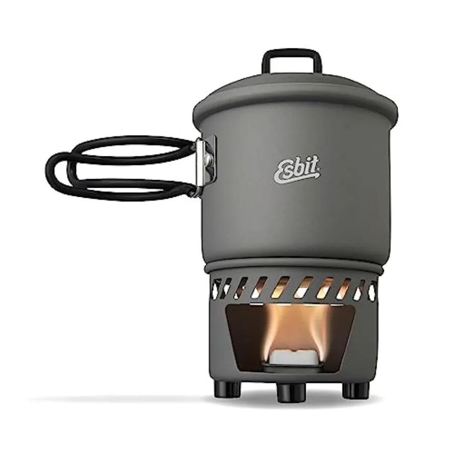 

CS585HA 3-Piece Lightweight Camping Cook Set for Use with Solid Fuel Tablets
