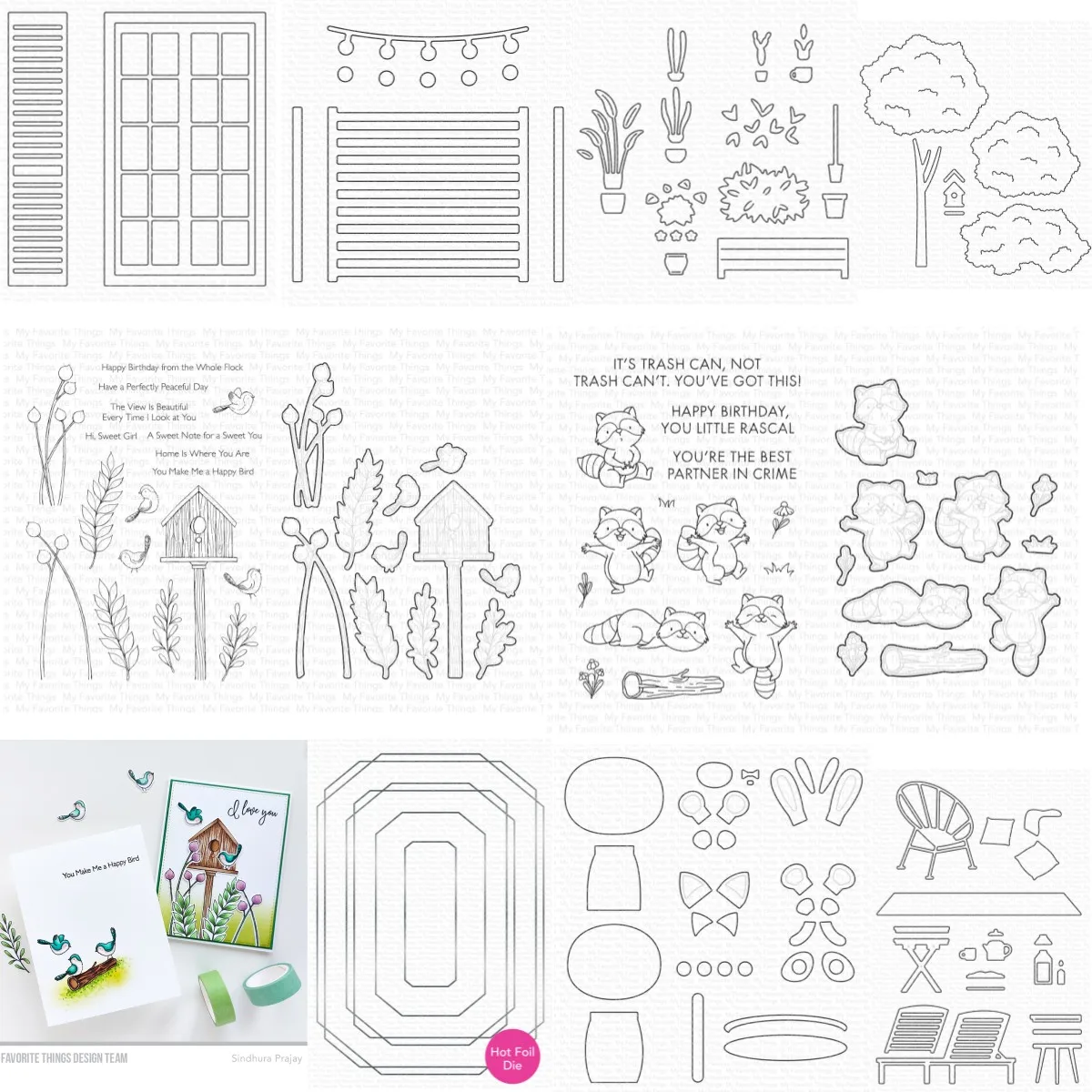 

Outdoor Peace and Serenity Collection New Metal Cutting Dies Clear Stamps Hot Foil Scrapbooking Paper Craft Handmade Make Album