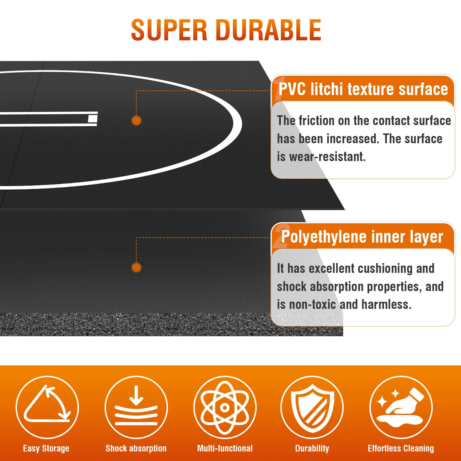 

Wrestling Mat Waterproof Folding Training Mats for Yoga BJJ MMA Grappling Judo Boxing Martial Art