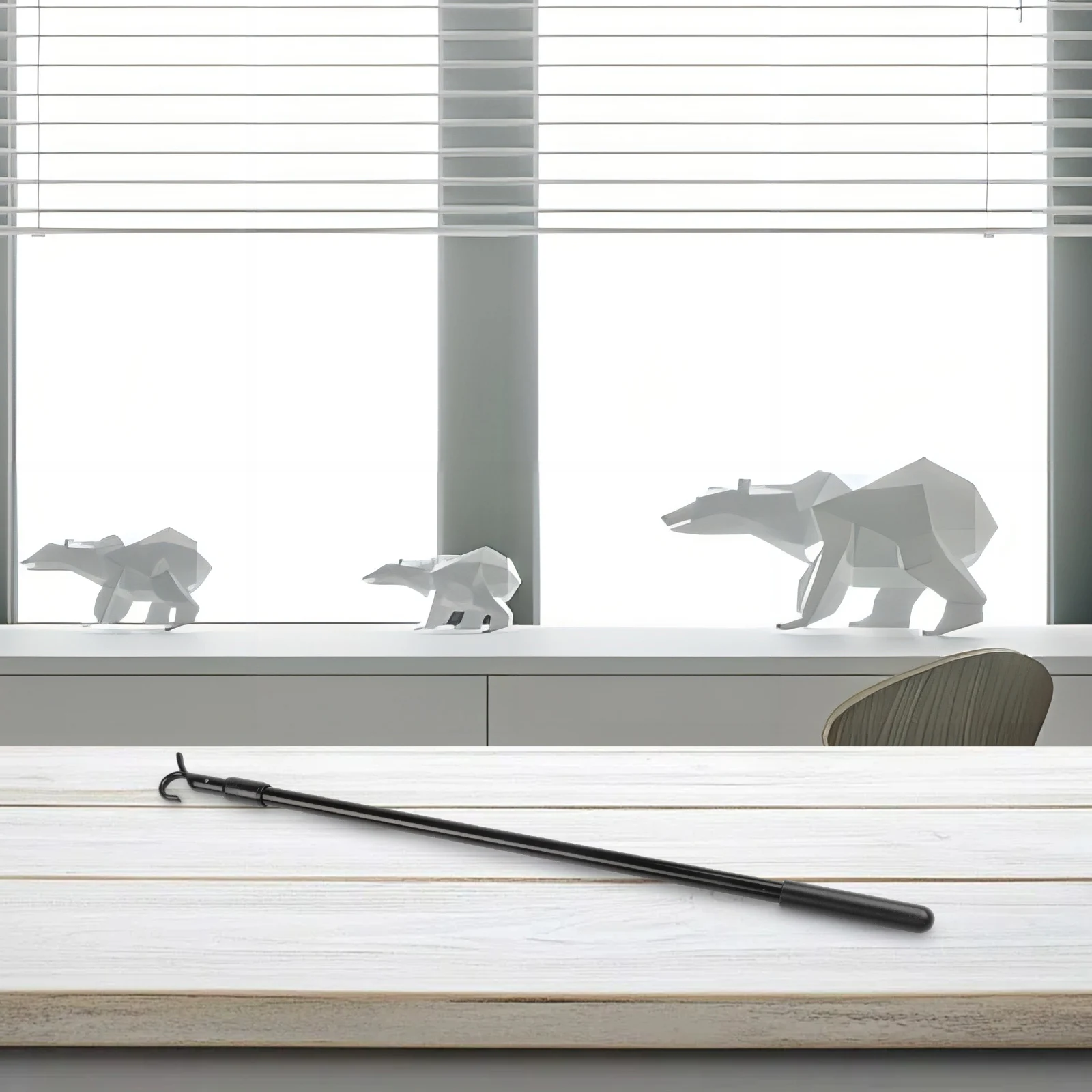 1PCS 30-60cm Vertical Blind Wand Telescopic Window Pulling Rods Curtain Blind Opener Roof For Window Opener Aluminum Alloy