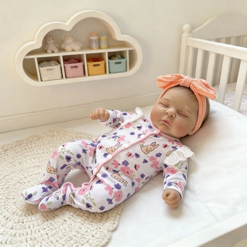 

48cm 19inch High Quality Detailed Painting Peaches Lifelike Real Soft Body Cute Baby